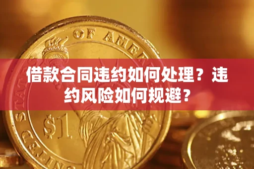 武汉借款合同违约如何处理？违约风险如何规避？