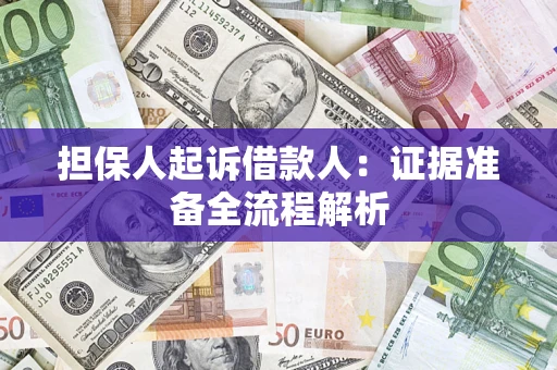 武汉担保人起诉借款人：证据准备全流程解析