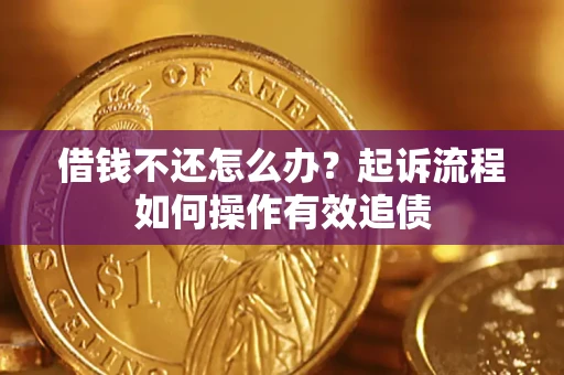 武汉借钱不还怎么办？起诉流程如何操作有效追债