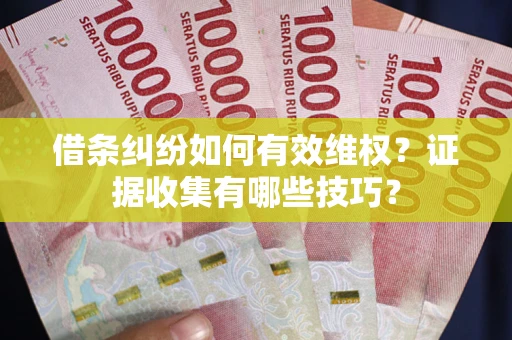 武汉借条纠纷如何有效维权？证据收集有哪些技巧？