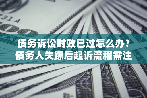 武汉债务诉讼时效已过怎么办？债务人失踪后起诉流程需注意什么？